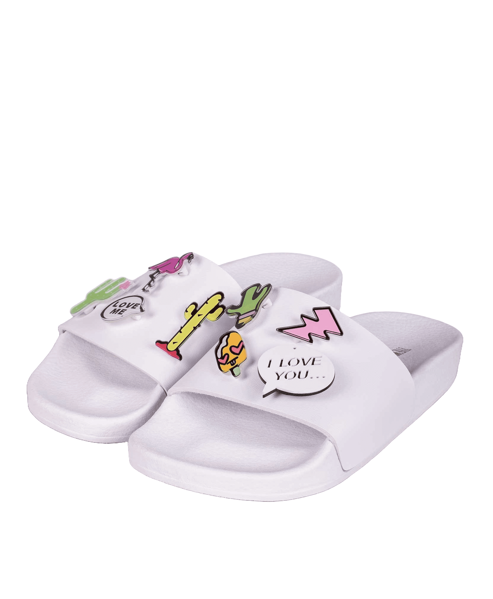 The White Brand Pin Cactus Damen Pantolette