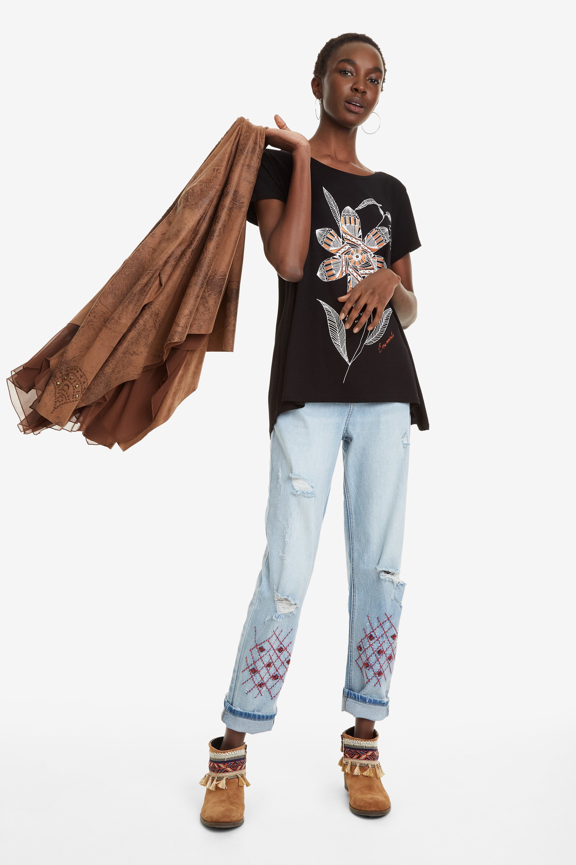 Desigual Apaches Damen Tunika Shirt