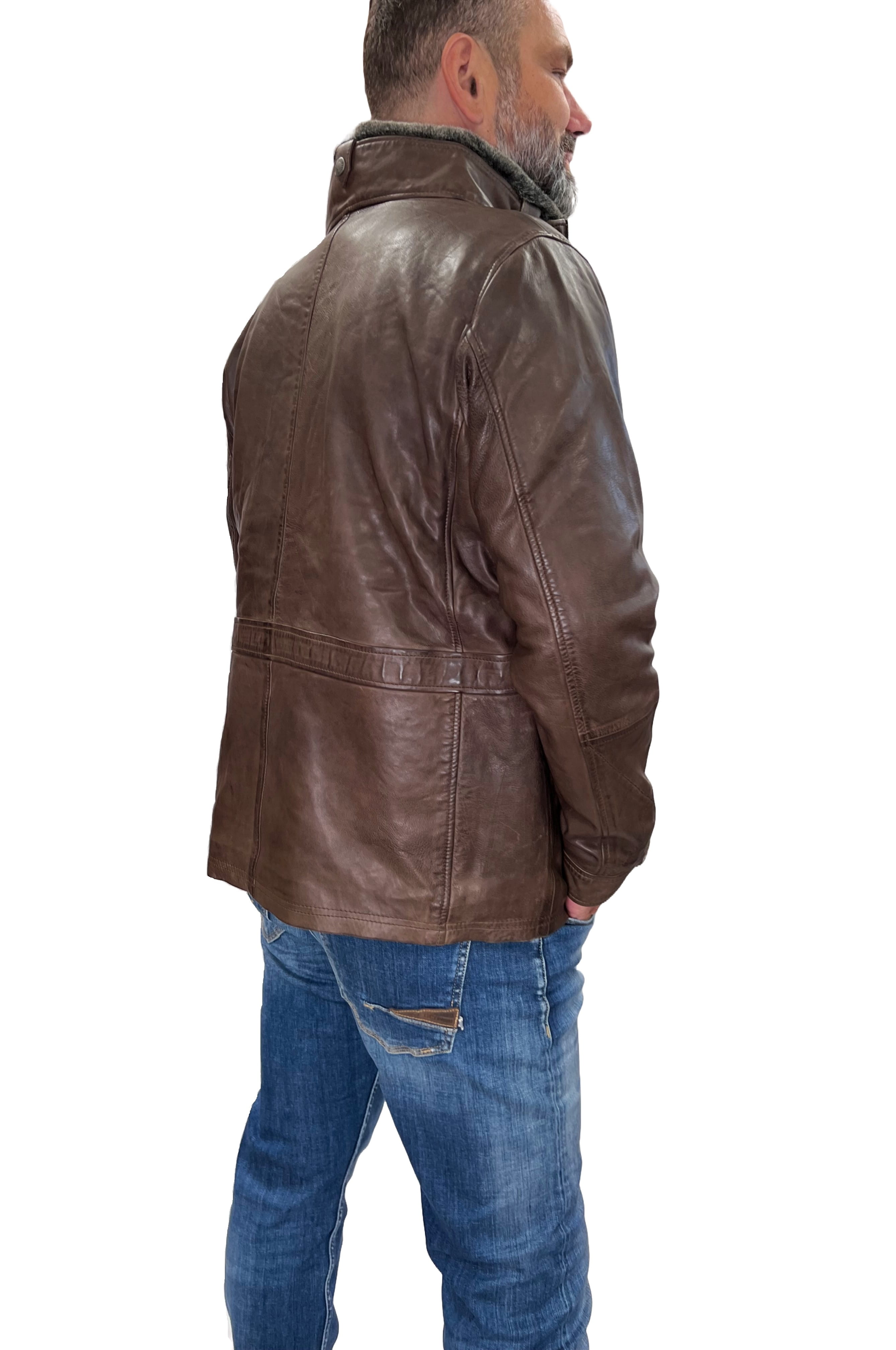 Arqueonautas 612806 Herren Lederjacke