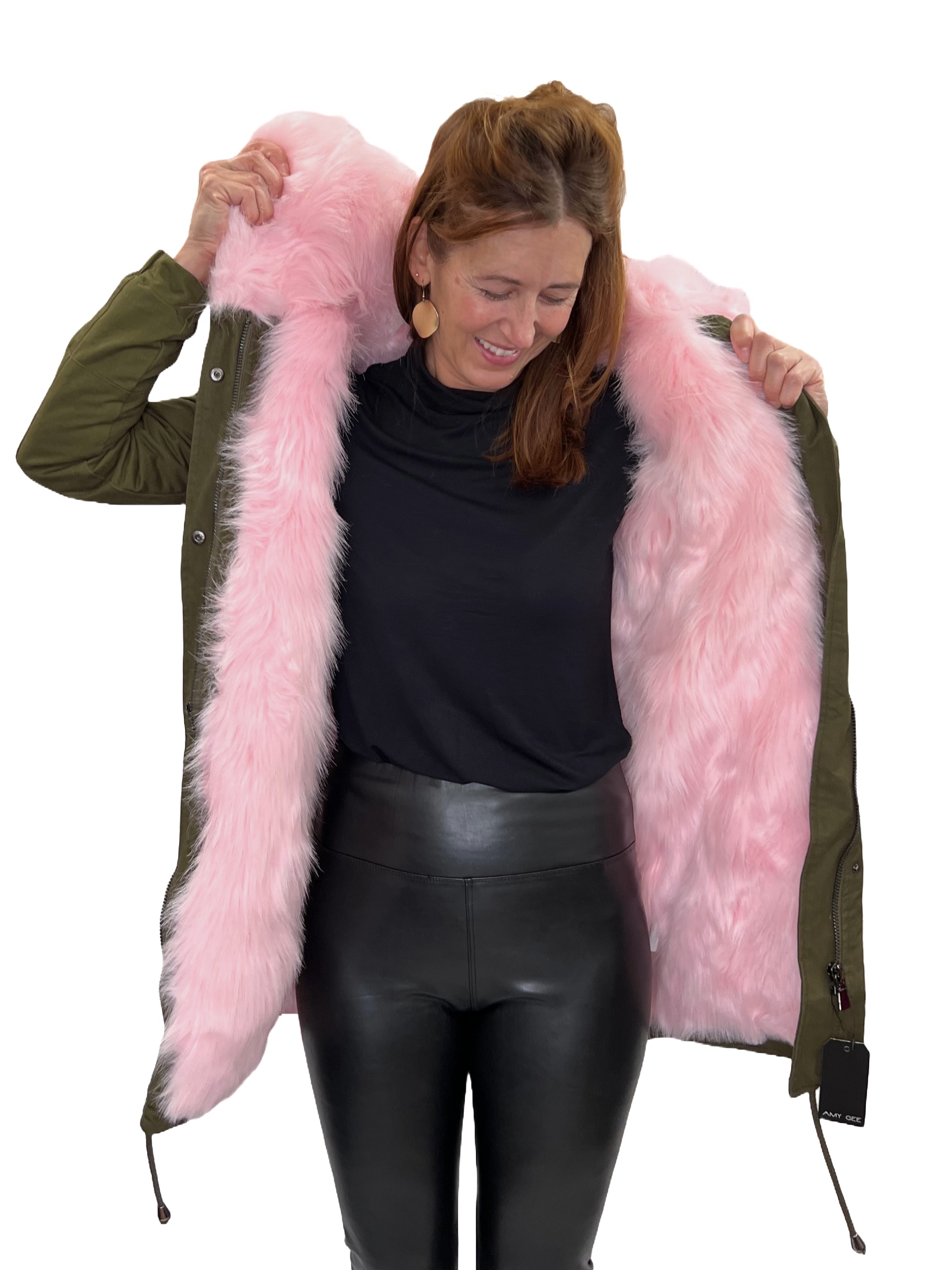 Amy Gee Parka mit Kunstfellfutter