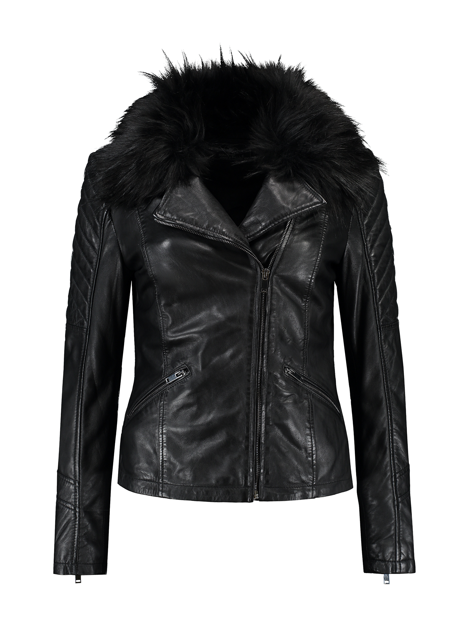 Rino & Pelle Biebas Damen Leder Jacke - schwarz