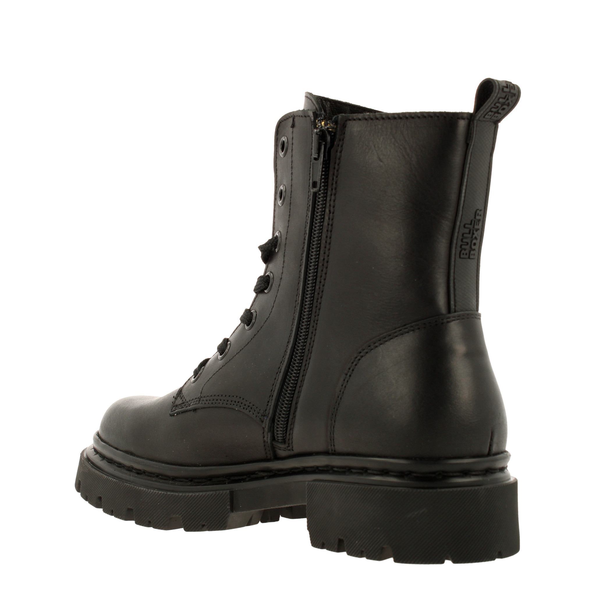 BullBoxer Daniela Damen Schnürboots Leder 610504E6L_BKCCTD52