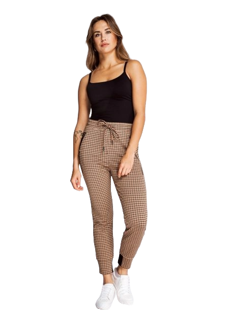 Zhrill Fabia N2178 Damen Jogger Hose Hahnentritt Muster