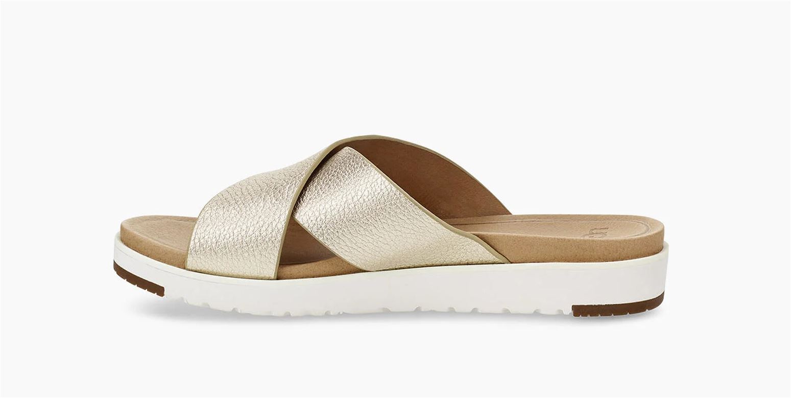 UGG Kari Metallic Damen Slipper Sandale