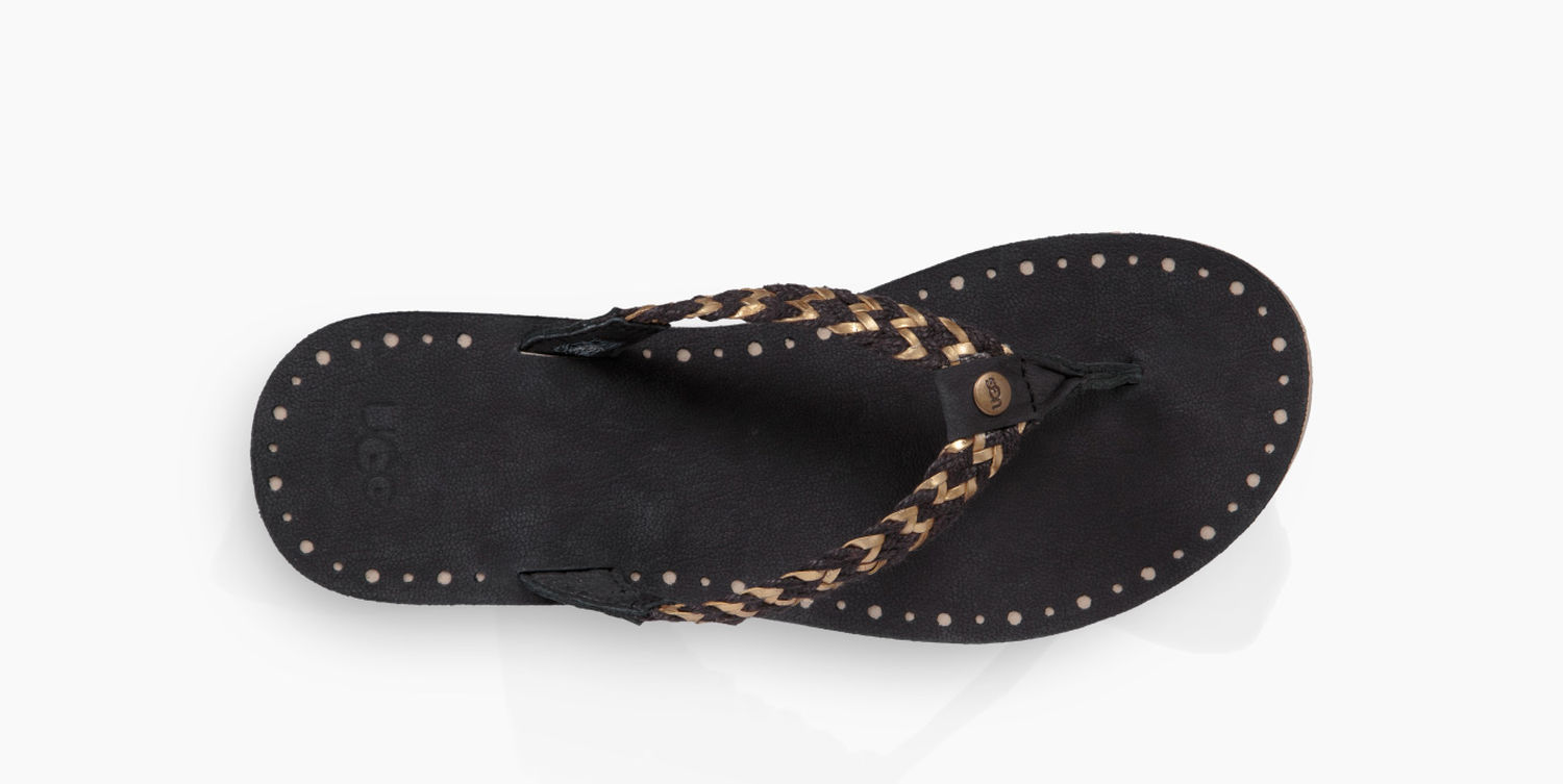 UGG Navie II Damen Zehentrenner black
