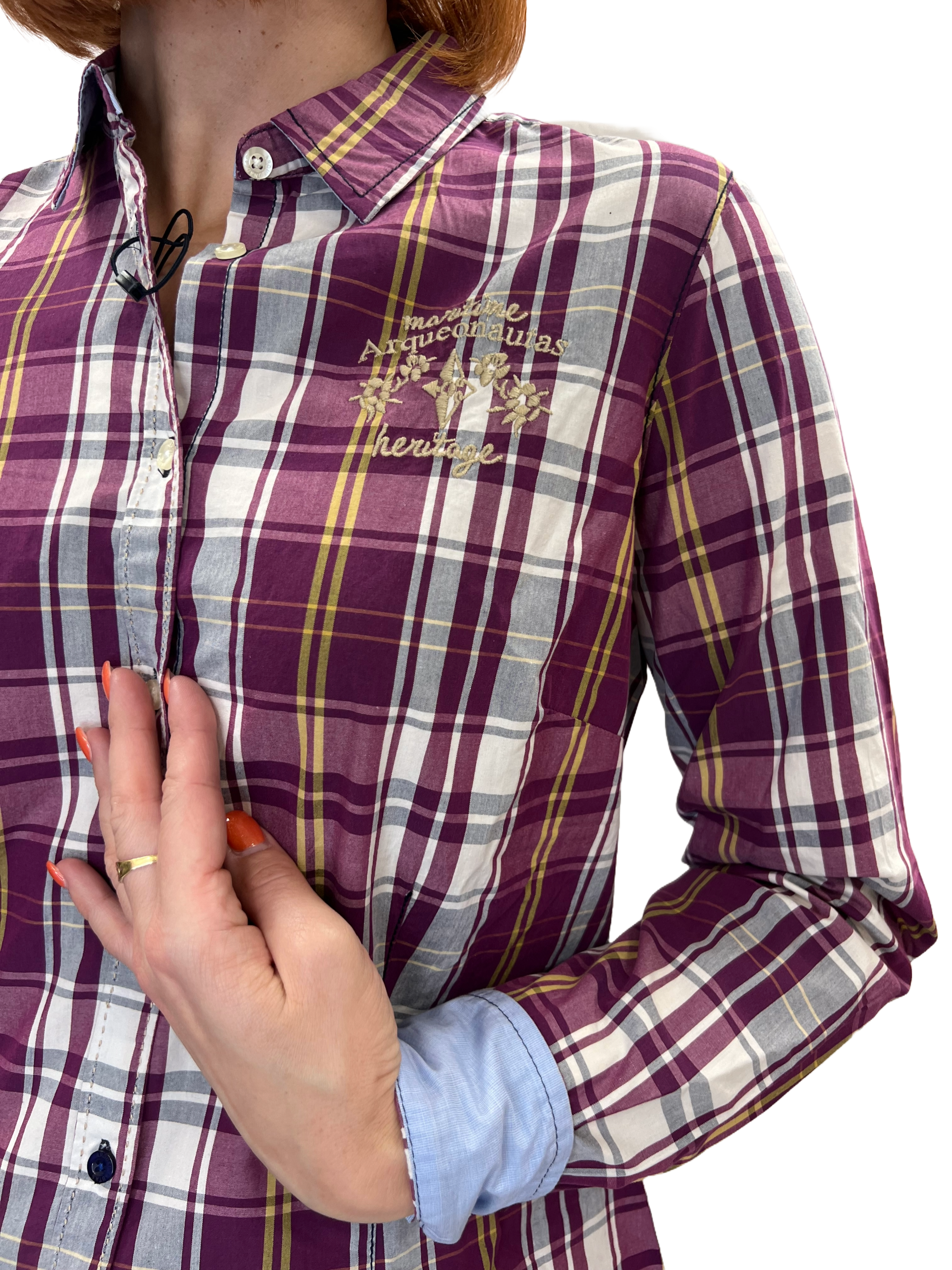 Arqueonautas 778404 Damen Bluse kariert