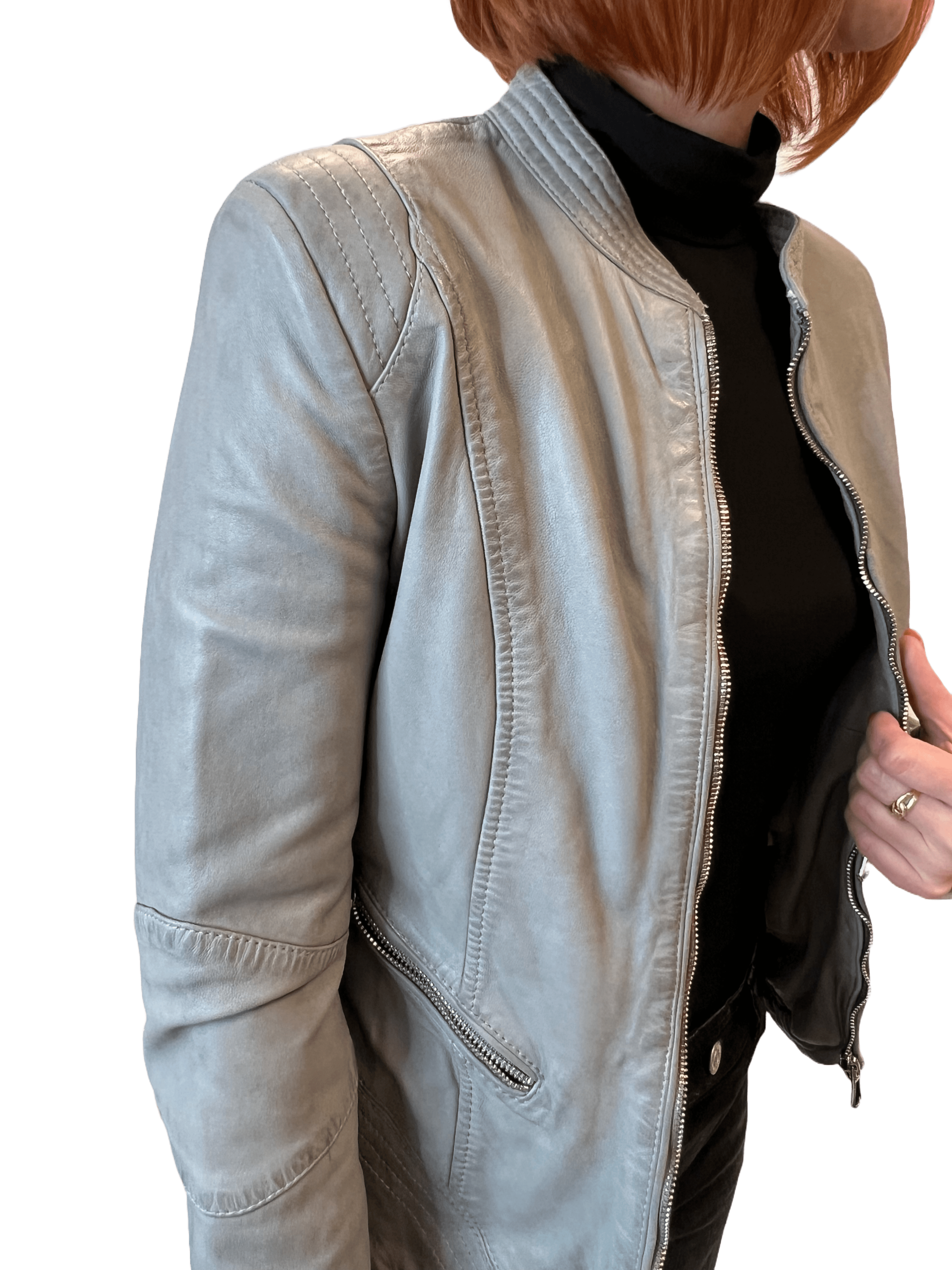 DSCVR Lou Damen Lederjacke