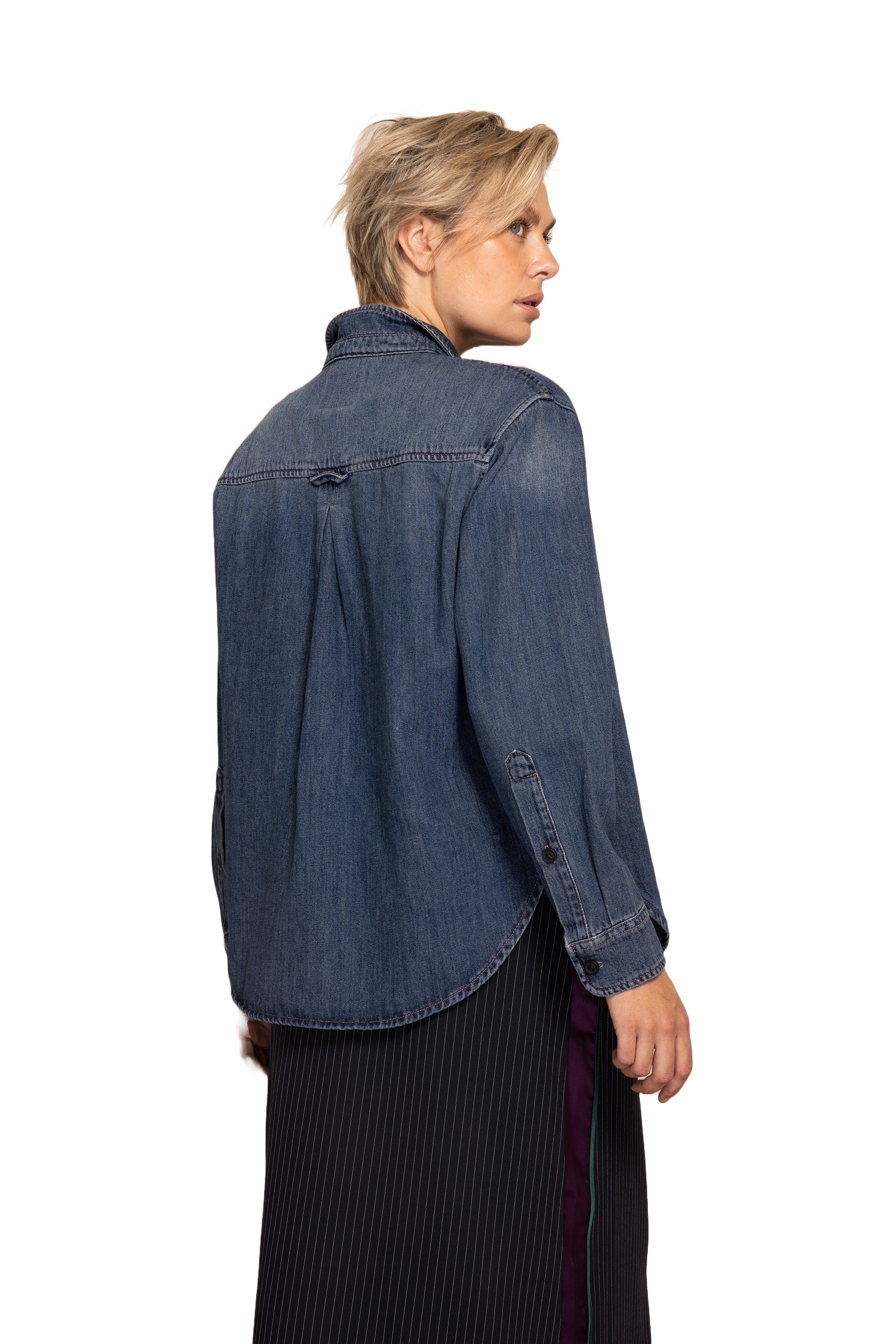 Zhrill Tjura Damen Jeanshemd