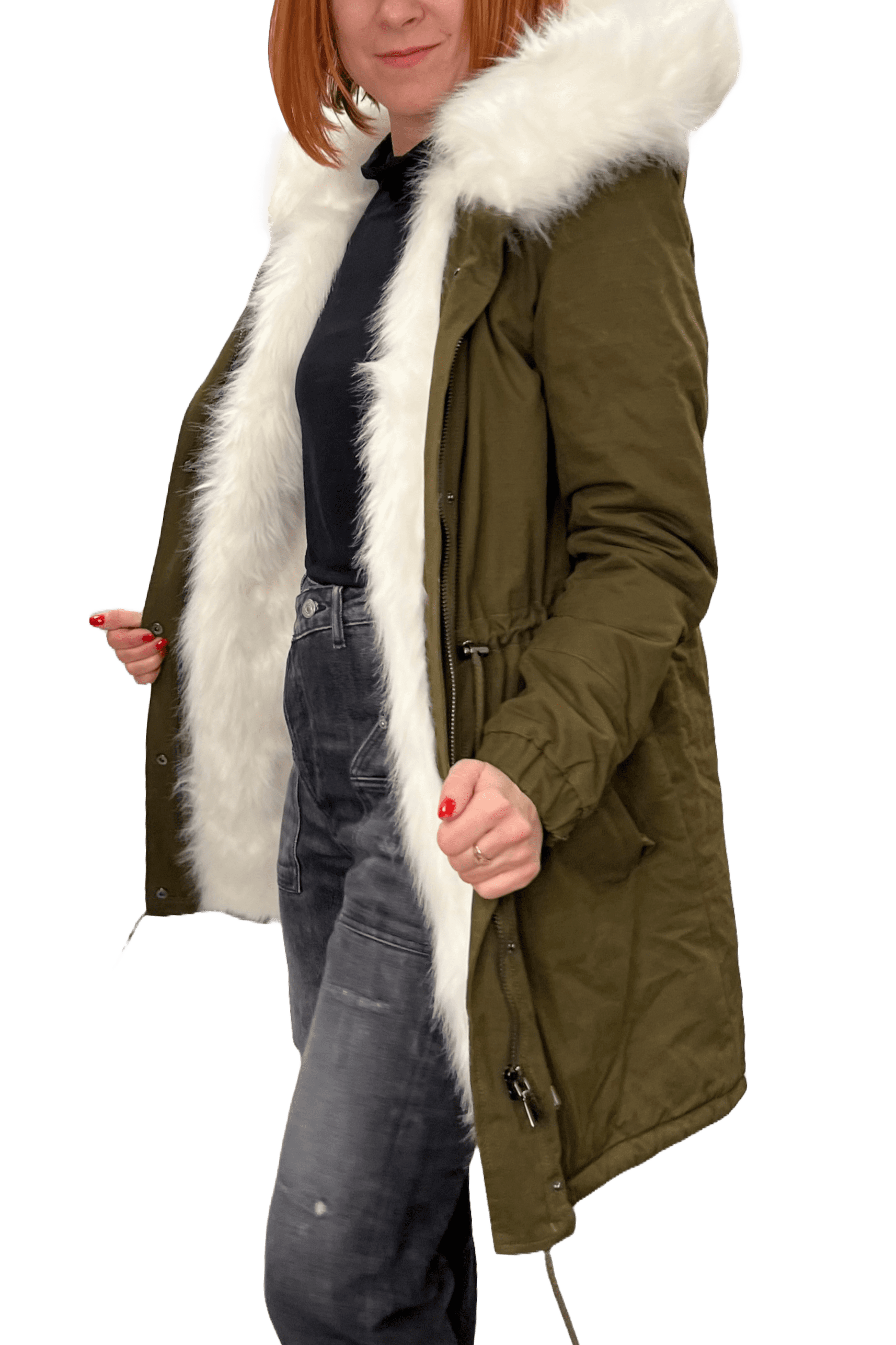 Amy Gee Parka mit Kunstfellfutter