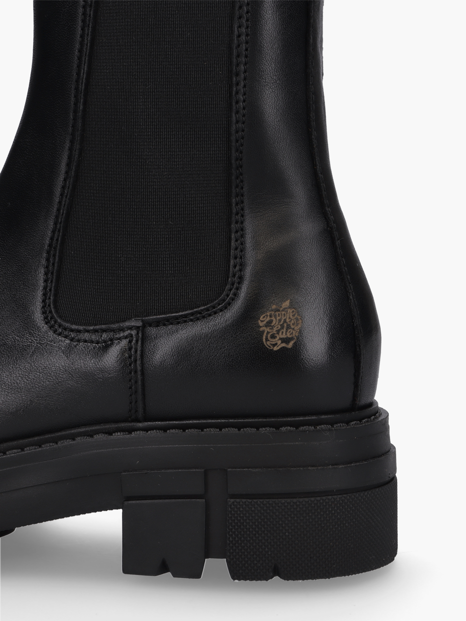 Apple of Eden Conny Chunky Damen Chelsea Boots -Glattleder